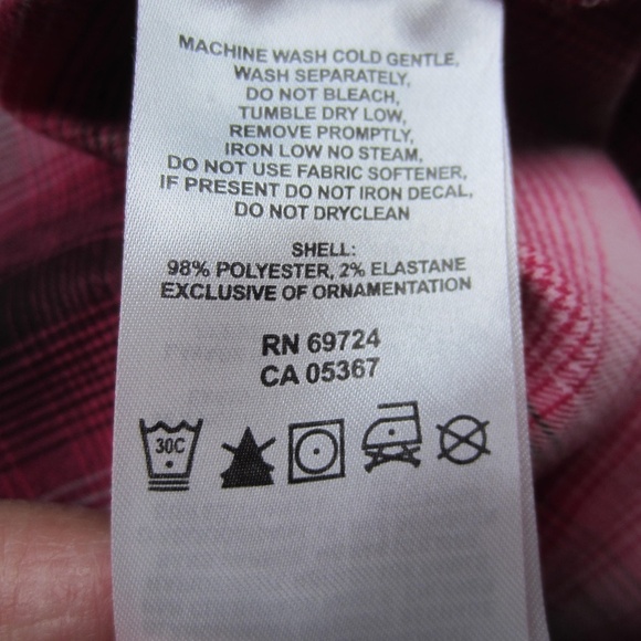 Mountain Hardwear Shirt Women's 14 Plaid‎ Red/Black Pockect Long sleeves Outdoor - Picture 7 of 11